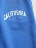 CALIFORNIA Letter Printed Drawstring Jogger Pants -  