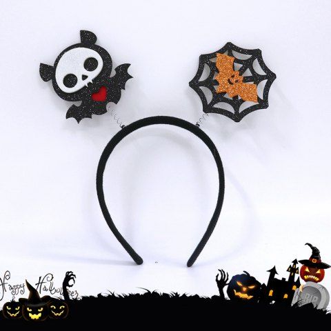 Halloween Costume Skull Spider Cosplay Party Supplies Hairband - MULTI