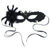Masque Soirée D'Halloween Cospaly en Forme de Toile D'Araignée - Noir 