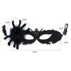 Masque Soirée D'Halloween Cospaly en Forme de Toile D'Araignée - Noir 