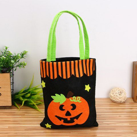 Halloween Pumpkin Candy Canvas Bag