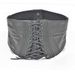 Lace Up PU Leather Wide Waistband Corset Belt -  