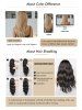 Brown Long See-through Bangs Synthetic Wavy Wig -  