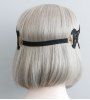 Accessoires de Cheveux Bandeau Gothique en Dentelle avec Strass - Noir 