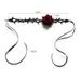 Gothic Rose Thorn Adjustable Choker Necklace -  
