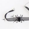 Halloween Spider Web Fishnet Choker Necklace -  