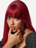 Full Bang Natural Straight Long Synthetic Wig -  