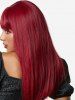 Full Bang Natural Straight Long Synthetic Wig -  