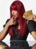 Full Bang Natural Straight Long Synthetic Wig -  