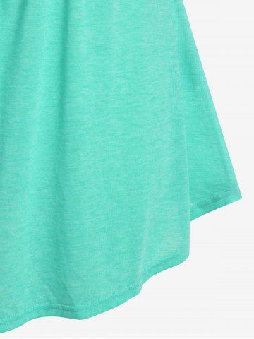 Plus Size & Curve Tied Floral Applique Empire Waist Cami Top