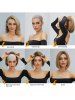 Full Bang Natural Straight Long Synthetic Wig -  