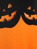 Robe Evasée Vintage D'Halloween à Imprimé Château Citrouille - Orange 3X | US 22-24