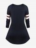 Halloween Raglan Sleeve Printed T-shirt -  