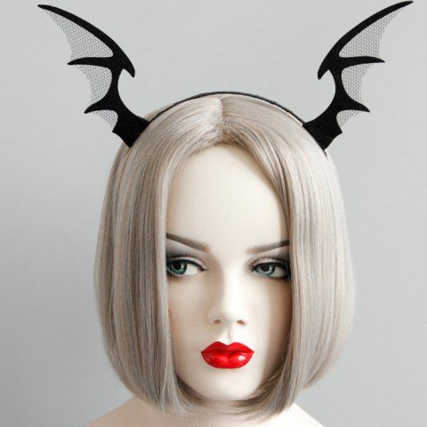 Bandeau de Cheveux D'Halloween de Soirée Cosplay Corne de Diable - BLACK