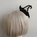 Bandeau de Cheveux de Soirée D'Halloween Rose en Forme de Chapeau - Noir 