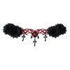 Gothic Flower Rhinestone Headband Party Cosplay Hair Accessory -  