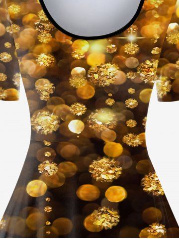 Halloween Pumpkin Cat Print Vintage A Line Dress