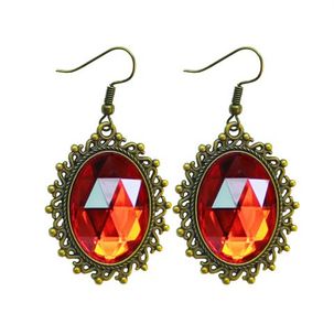 Gothic Vintage Faux Crystal Decor Drop Earrings
