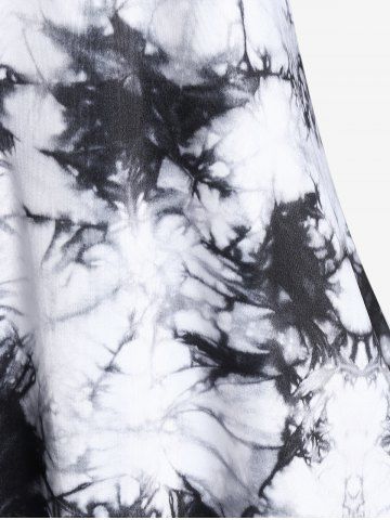 Plus Size Long Sleeve Tie Dye T-shirt