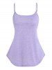 Plus Size Heather Cami Top And Skull Print Lace Tied Long Sleeve Top Set -  