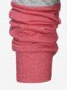 Plus Size Lace Raglan Sleeve Colorblock T Shirt -  