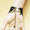 Gothic Vintage Lace Ring Bracelet -  