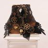 Bracelet en Dentelle Vintage Horloge Mécanique Style Gothique - Noir 