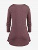 Plus Size Layered Ruffles Tee -  