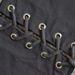 Lace Up Zipper Wideband Waist Belt -  
