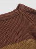 Colorblock Chunky Sweater -  