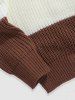 Colorblock Chunky Sweater -  