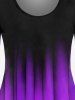 Halloween Long Sleeve Pumpkin Print Tee -  