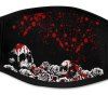 Gothic Horror Bloodstained Skull Rose Mask -  