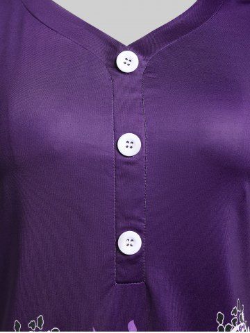 Plus Size Paisley Print Tunic T-shirt