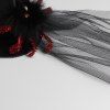 Gothic Sheer Mesh Spider Wizard Top Masquerade Party Hairpin Hat -  
