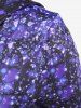 Robe à Capuche à Imprimé Flocon de Neige à Ourlet Asymétrique de Grande Taille - Bleu 5x | US 30-32