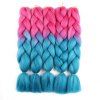 Extension de Cheveux Longue en Blocs de Couleurs Rose et Bleu - Multi 