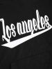 Blokecore Los Angeles Printed Colorblock Hoodie -  