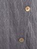 Plus Size Honeycomb Textured Button Embellish Knitwear -  