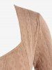 Plus Size Sweetheart Neck Crossover Knit Top -  