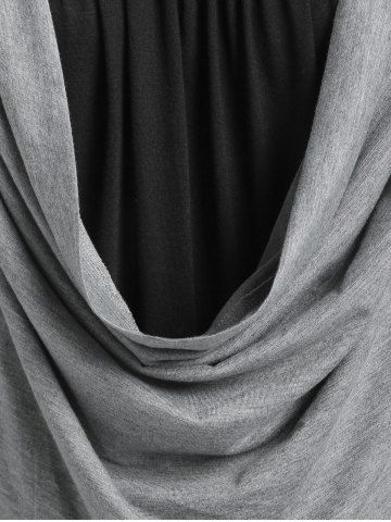 Plus Size Cowl Front Blouson 2 in 1 T-shirt