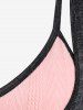 Plus Size Lace-up Long Sleeves 2 in 1 Handkerchiefs Texured Tee -  
