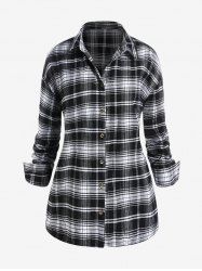 Plus Size Classic Checked Shirt -  