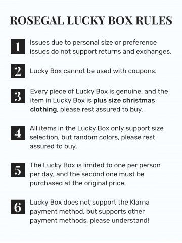 ROSEGAL Box - Plus Size 1*Random Christmas Clothing