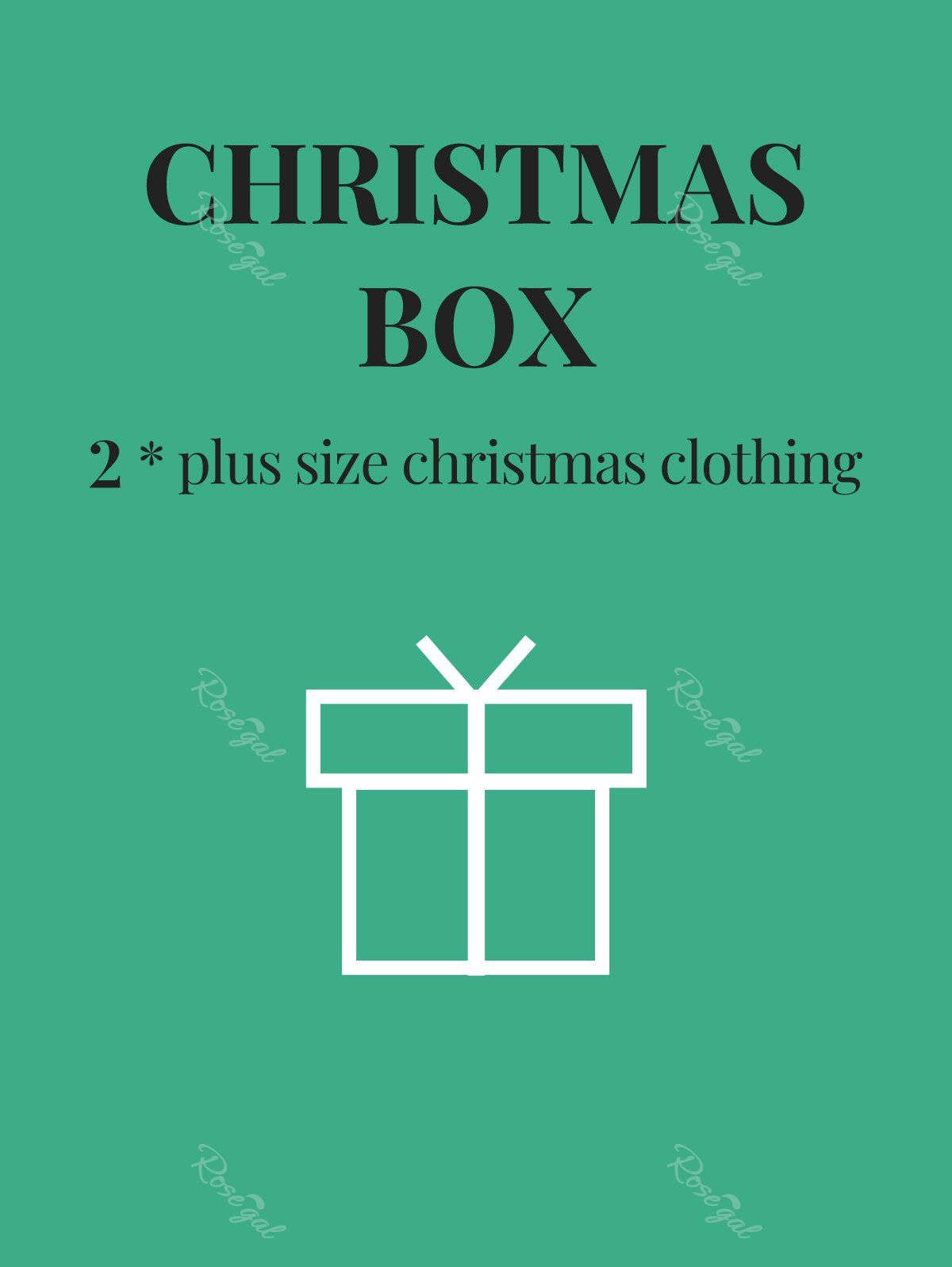 ROSEGAL Boîte- 2 * Vêtements de Noël Aléatoires Grande Taille Multi L