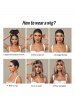 Black and Pink Two Tone Color Full Bangs Long Natural Wavy Halloween Synthetic Wig (Excluding Accessories) -  