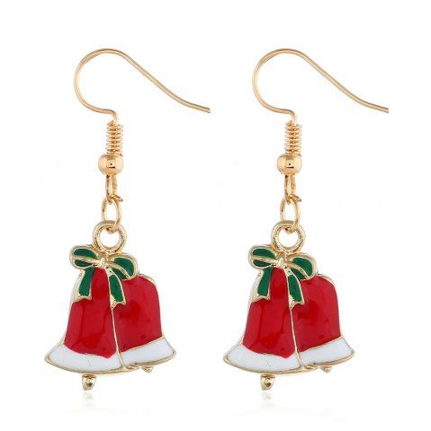 Christmas Bell Drop Earrings - MULTI
