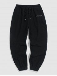 California Embroidered Fuzzy Polar Fleece Pants -  