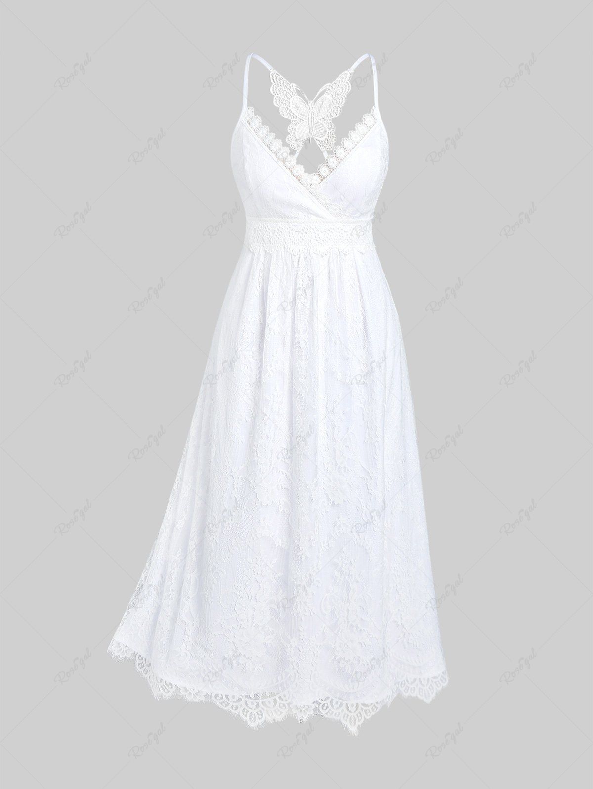 Online Plus Size Plunge Lace Party Semi Formal Maxi Dress  