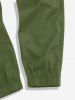 Solid Color Beam Feet Drawstring Streetwear Cargo Pants -  